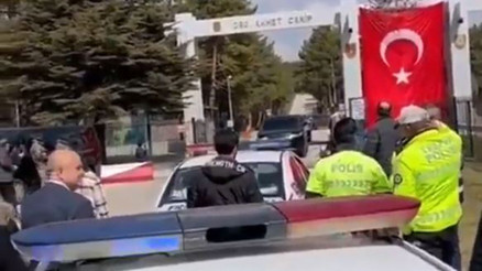 Ankarada kışladan konvoyla çıkış görüntülerine inceleme