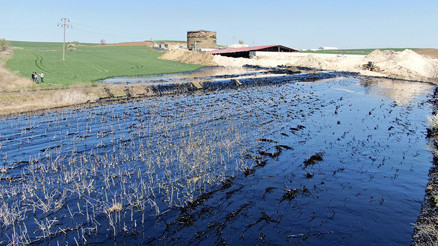 Edirnede zift dolu havuzun patladığı şantiyenin faaliyetleri durduruldu