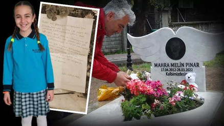 Mahra Melin Pınarın mezarına arkadaşlarından duygulandıran mektup