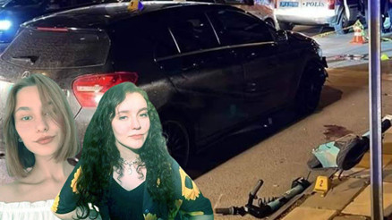 Scooterlı genç kızlara çarpan ehliyetsiz sürücü tutuklandı