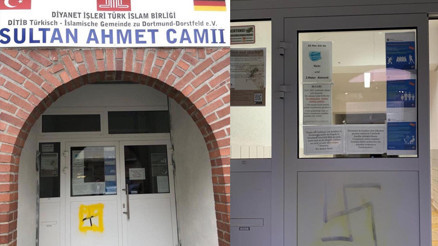 Almanyada camiye ırkçı saldırı