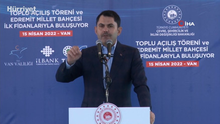 Bakan Kurum Van’da 27 projenin toplu açılışını yaptı