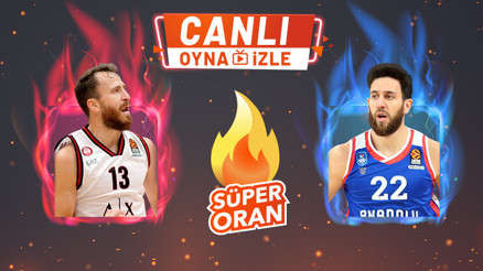 Euroleague keyfi Misli.comda bir başka Tek Maç, Canlı Bahis, Canlı İzle ve Süper Oran seçenekleri...