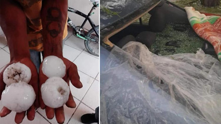 Meksika’da tenis topu büyüklüğünde dolu yağdı