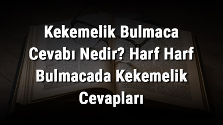 Kekemelik Bulmaca Cevabı Nedir Harf Harf Bulmacada Kekemelik Cevapları