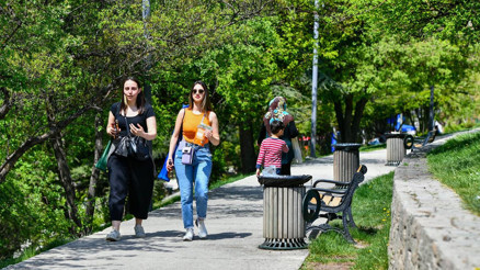 Parklarda bayram havası