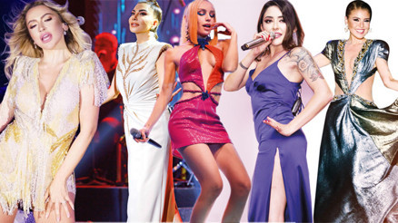 Bayramı sahnede geçirdiler... Şıklık yarışı