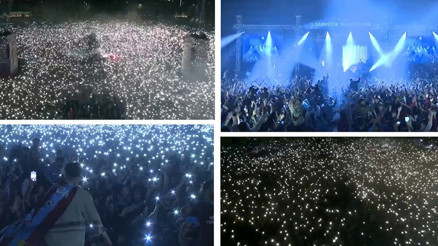 Trabzonsporlular şampiyonluğu Yenikapı Etkinlik Alanı’nda kutladı Görsel şölen...