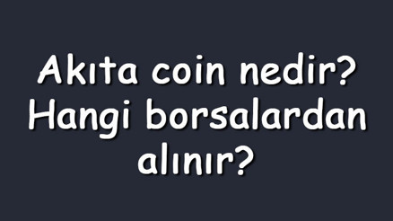 Akıta coin nedir Hangi borsalardan alınır Akita Inu ne zaman çıktı Ne iş yapar Akıta coin nedir Hangi borsalardan alınır Akita Inu ne zaman çıktı Ne iş yapar