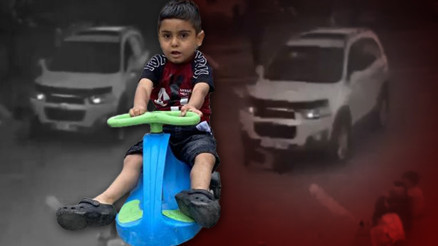 Sancaktepe’de korku dolu an 4 yaşındaki çocuğun üzerinden cip geçti...