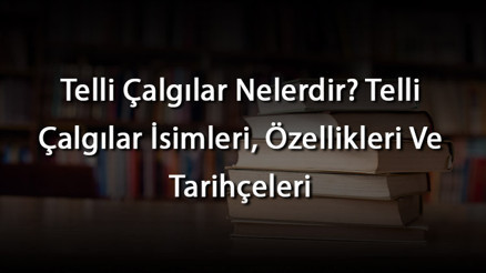 Telli Çalgılar Nelerdir Telli Çalgılar İsimleri, Özellikleri Ve Tarihçeleri Telli Çalgılar Nelerdir Telli Çalgılar İsimleri, Özellikleri Ve Tarihçeleri