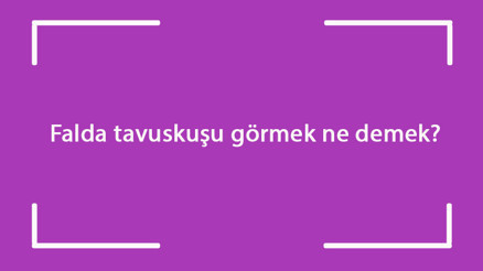Falda tavuskuşu görmek ne demek Kahve falında kuyruğu açılmamış tavus kuşu çıkması anlamı