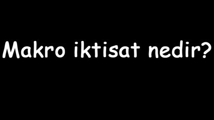 Makro iktisat nedir Nasıl öğrenilir Makro iktisat ne zaman ortaya çıkmıştır