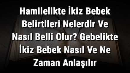 Hamilelikte İkiz Bebek Belirtileri Nelerdir Ve Nasıl Belli Olur Gebelikte İkiz Bebek Nasıl Ve Ne Zaman Anlaşılır