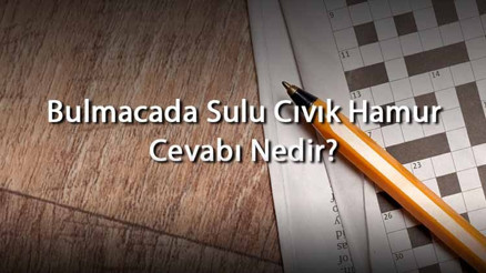 Bulmacada Sulu Cıvık Hamur Cevabı Nedir Harf Sayısına Göre Sulu Cıvık Hamur Cevapları