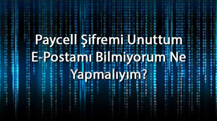 Paycell Şifremi Unuttum E-Postamı Bilmiyorum Ne Yapmalıyım Paycell Şifre Yenileme Ve Değiştirme