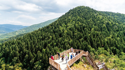 Dağların arasında doğanın kucağında