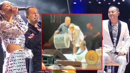 Talihsiz kaza... Serdar Ortaç bir anda yere kapaklandı