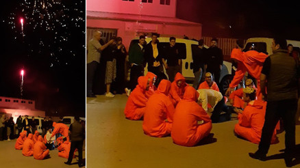 Bursada La Casa de Papel kostümlü çiftetelli