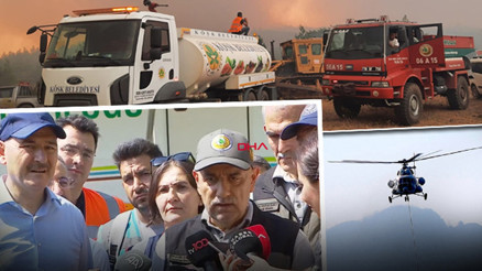 Marmaris yangınında son durum Marmaris yangınında son durum