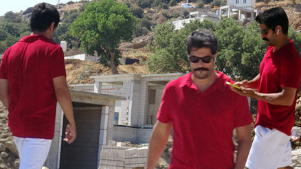 3 villa ünlü oyuncunun olacak İnşaatı teftiş etti...