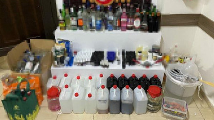 Aydında sahte içki operasyonu