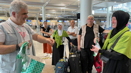 Hacı adayları törenle uğurlandı