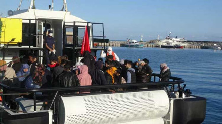 Şile açıklarındaki teknede 59 kaçak göçmen yakalandı