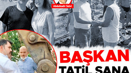 Başkan, tatil sana yakışıyor