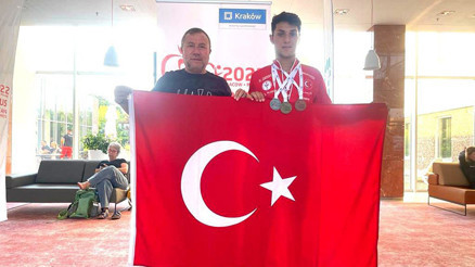 Özel sporcu Veysi Turan, Avrupa şampiyonu oldu