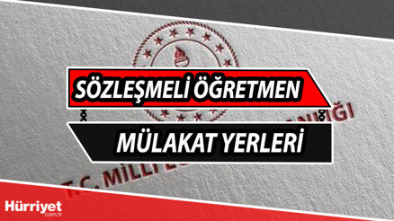Öğretmenlik mülakat yerleri açıklandı mı, ne zaman saat kaçta açıklanacak Sözleşmeli öğretmen sözlü sınav yerlerinde MEB açıklaması
