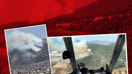 Menderes, Anamur, Burdur ve Antakyada orman yangınları