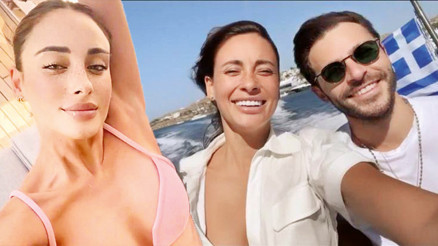 Hakan Sabancı, İtalyan modelle Mikonos’ta