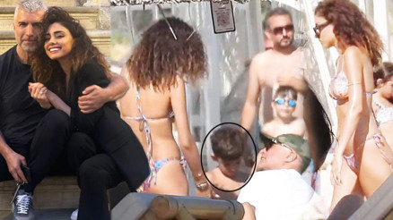 Özcan Deniz oğlu Kuzey ve sevgilisi ile tatilde