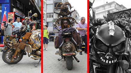 MadMax filminden esinlendi, kendi motosikletini yaptı İşte maliyeti