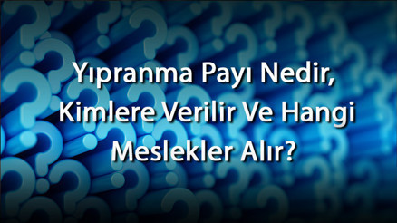Yıpranma Payı Nedir, Kimlere Verilir Ve Hangi Meslekler Alır Yıpranma Payı Nasıl Alınır, Ne Kadar Ve Ücret Hesaplama