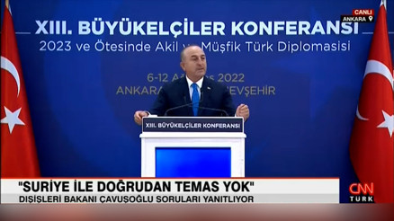 Bakan Çavuşoğlu açıkladı: Suriye ile doğrudan temas yok