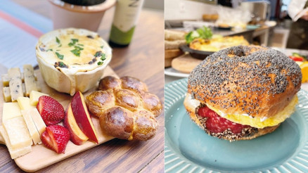Bir salamlı bagel, bir mimosa lütfen