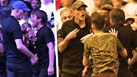 Antonio Conte-Thomas Tuchel kavgası: Şov yaptılar Antonio Conte-Thomas Tuchel kavgası: Şov yaptılar