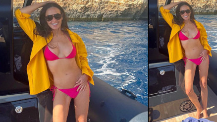 Bikinili pozu olay oldu: Eski kocasının yeni eşi bile övgü yağdırdı Bikinili pozu olay oldu: Eski kocasının yeni eşi bile övgü yağdırdı