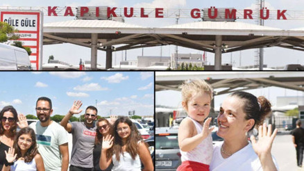Sınır kapılarından 1 milyon 872 bin gurbetçi geçti Sınır kapılarından 1 milyon 872 bin gurbetçi geçti