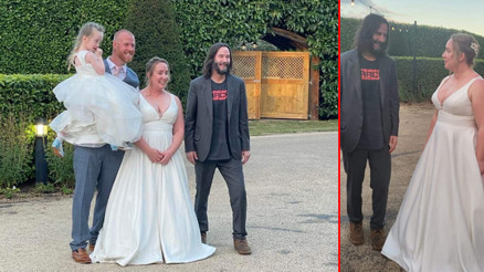 Yeni evli çiftin aklını başından aldı: Düğüne beklenmedik konuk