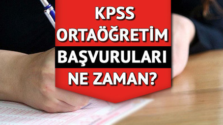 KPSS ortaöğretim başvuruları ne zaman, başvuru ücreti ne kadar İşte ÖSYM 2022 KPSS sınav tarihi