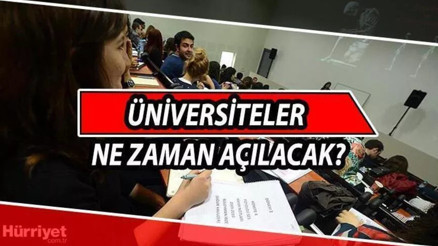 2022-2023 güz dönemi için heyecan dorukta... Üniversiteler ne zaman açılacak
