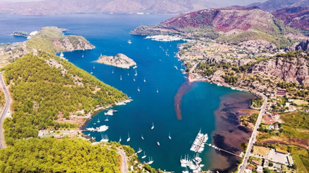 Kızkumu Plajı’nın manzarası alkışı hak ediyor