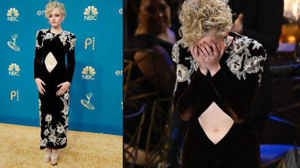 Geceye damga vuran tuhaf kıyafet: Bu nasıl dekolte böyle