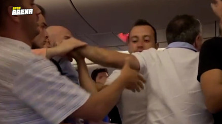 Gaziantep FKnın bulunduğu Trabzon-İstanbul uçağında kavga çıktı