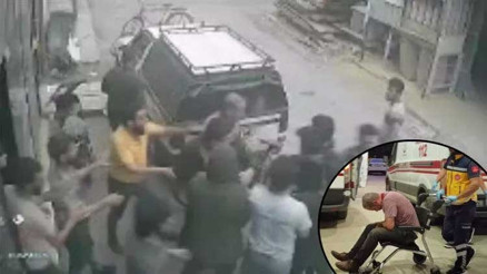 Maaşını alamadığı iş yerini 10 arkadaşıyla basan palalı saldırgan kamerada Maaşını alamadığı iş yerini 10 arkadaşıyla basan palalı saldırgan kamerada