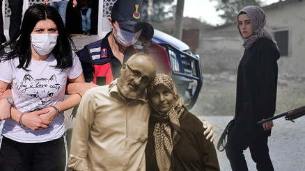 Konyadaki Büyükşen çifti cinayetinin sanıkları hakim karşısında Konyadaki Büyükşen çifti cinayetinin sanıkları hakim karşısında