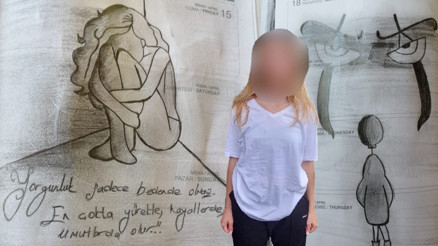 Cinsel istismara uğrayan liseli kız canına kıymaya kalktı, ailesi son anda kurtardı Yaşadıklarını böyle çizmiş